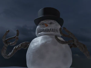 bad scary snowman 3D Model