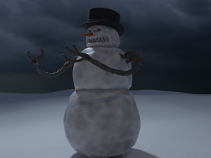 bad scary snowman 3D-Modell