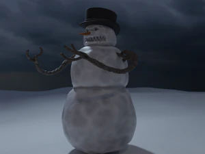 bad scary snowman 3D Model
