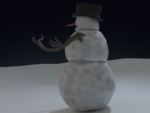bad scary snowman 3D-Modell