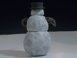 bad scary snowman 3D-Modell