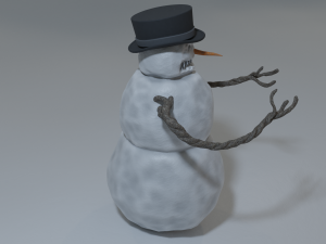 bad scary snowman 3D-Modell