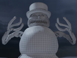 bad scary snowman 3D-Modell
