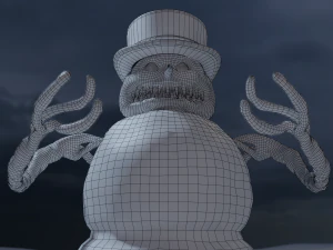bad scary snowman 3D Model