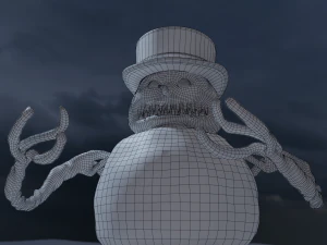 bad scary snowman 3D Model
