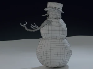 bad scary snowman 3D Model