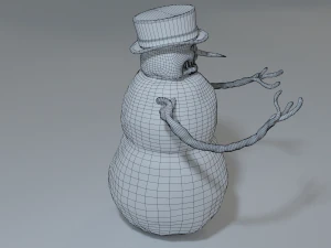 bad scary snowman 3D Model