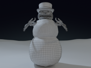 bad scary snowman 3D-Modell