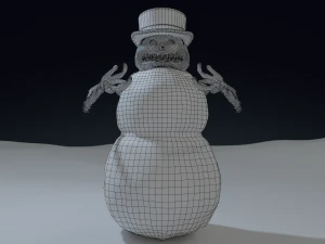 bad scary snowman 3D Model