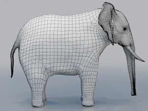 african elephant - loxodonta africana 3D Model