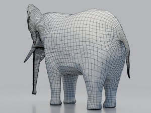 african elephant - loxodonta africana 3D मॉडल