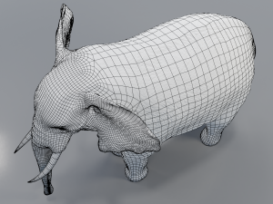 african elephant - loxodonta africana 3D मॉडल
