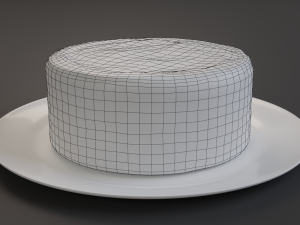 chocolate cake 3D Model