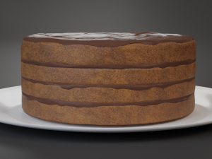 chocolate cake 3D Model