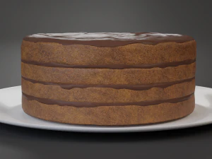 chocolate cake 3D Model