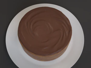 chocolate cake 3D Model