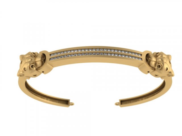 tiger bracelet 3D 프린트 모델 .c4d .max .obj .3ds .fbx .stl .blend 