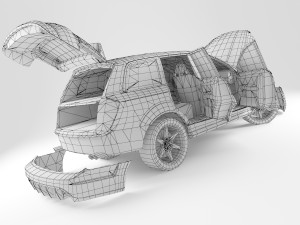 car a7 Modello 3D