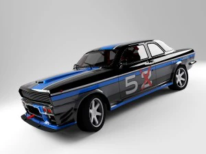 gaz 24 muscle car 3D Model