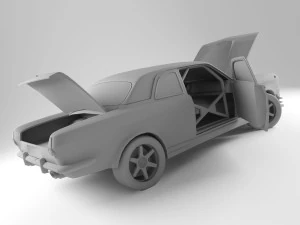gaz 24 muscle car 3D Model