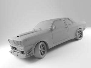 gaz 24 muscle car 3D Model