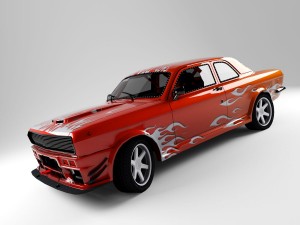 gaz 24 muscle car 3D Model