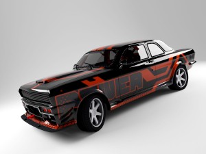 gaz 24 muscle car 3D Model