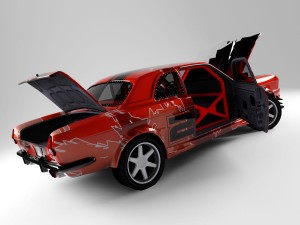gaz 24 muscle car 3D Model