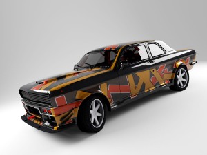 gaz 24 muscle car 3D Model
