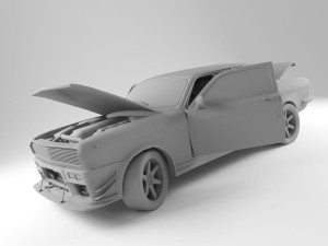 gaz 24 muscle car 3D Model