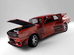 gaz 24 muscle car 3D Model