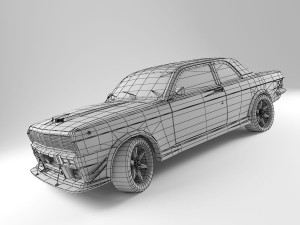 gaz 24 muscle car 3D Model