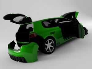 volkswagen golf 5 3D Model