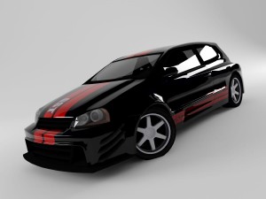 volkswagen golf 5 3D Model