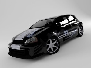 volkswagen golf 5 3D Model