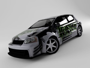 volkswagen golf 5 3D Model