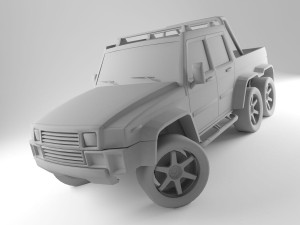 h2 6x6 Model 3D