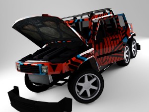 h2 6x6 Model 3D