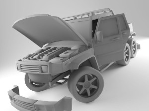 h2 6x6 Model 3D