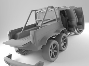 h2 6x6 Model 3D