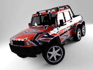 h2 6x6 3D Model