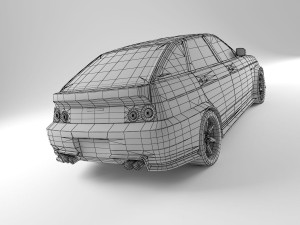 lada 21012 Modello 3D