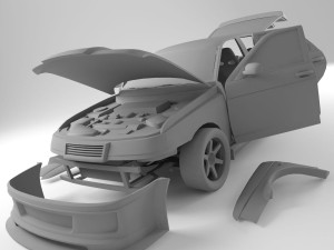 lada 21012 Modello 3D