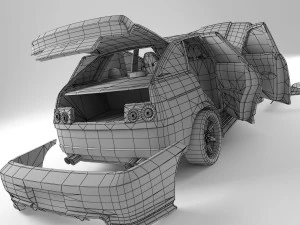 lada 21012 3D Model