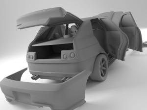 lada 21012 Modello 3D