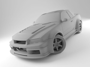 r34 sky Modello 3D