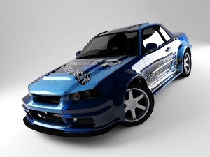 r34 sky Modello 3D