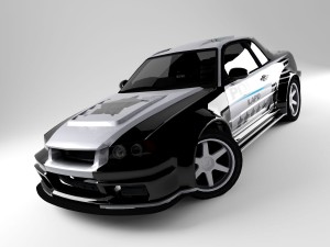 r34 sky Modello 3D