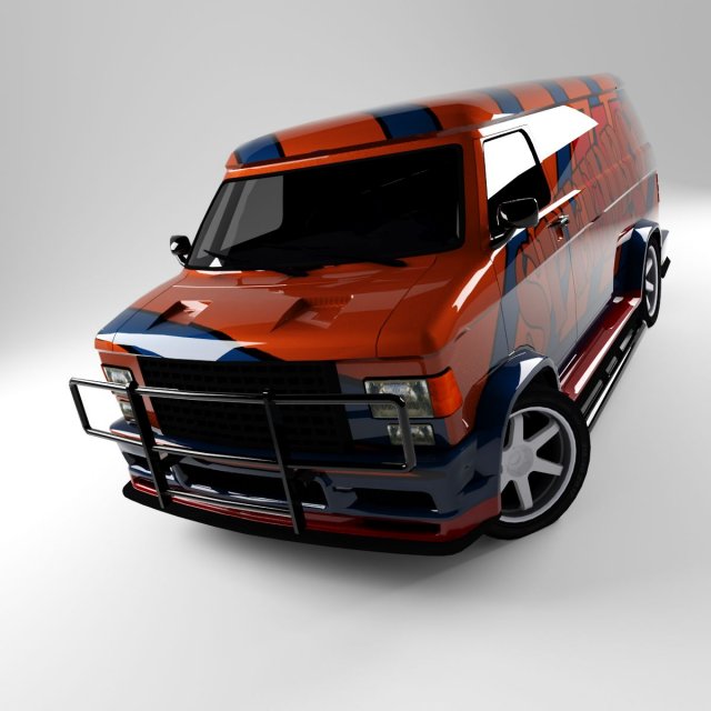 van gmc 3Dモデル .c4d .max .obj .3ds .fbx .stl .blend 
