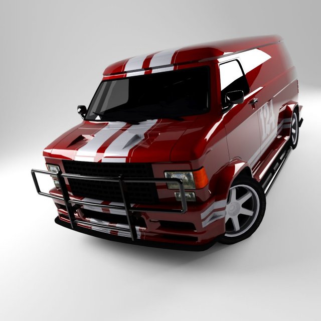 van gmc Bas poly Mod le 3D
